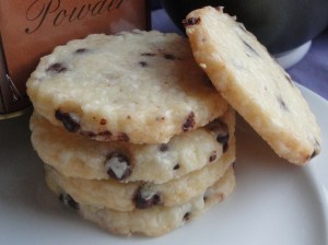 Chocolate Chip Shortbread Cookies
