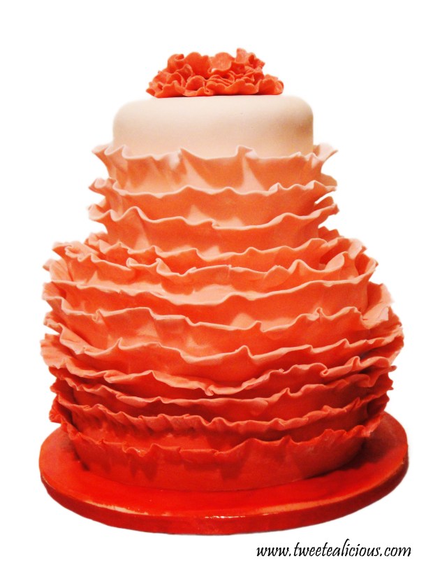 Pink Ruffle Cake