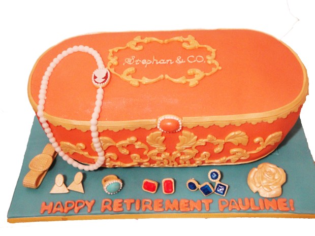 Jewelry Box Cake Top View