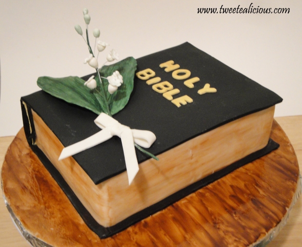 Bible Cake with Lily of the Valleys