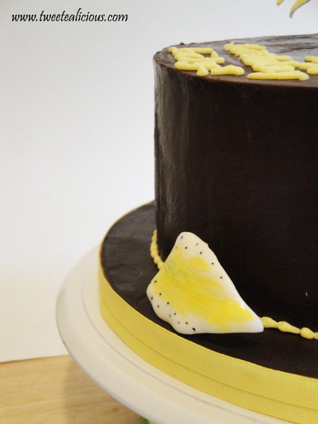 Tiger Lily Cake Side View