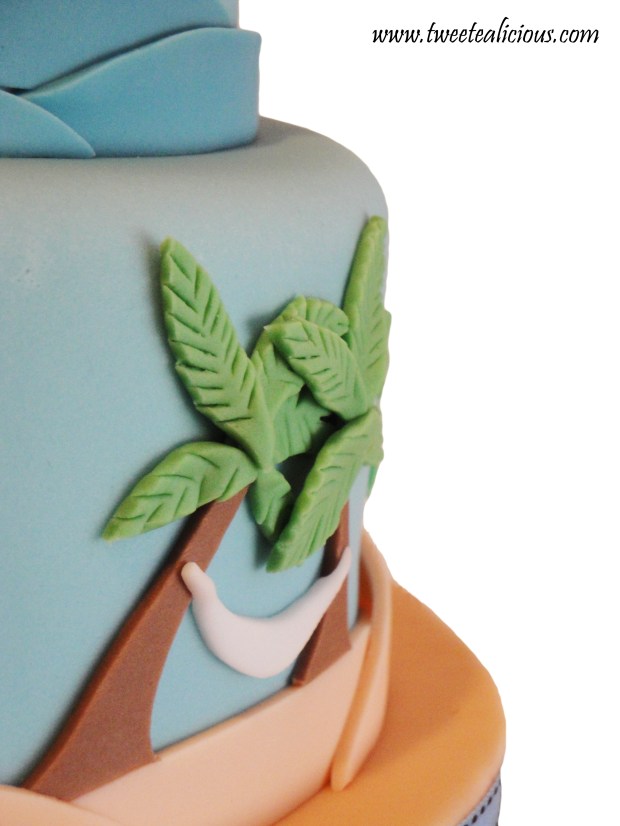 Beach Cake Palm Tree