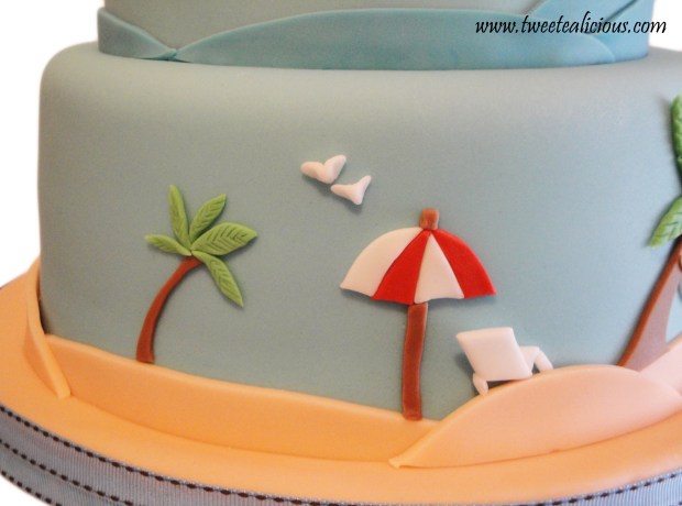Beach Cake Umbrella